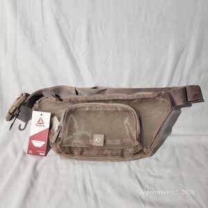 Reebok Monet Fanny Pack Waist Bag Belt Bag Mocha Tan Brown NWT Womens 1.75L